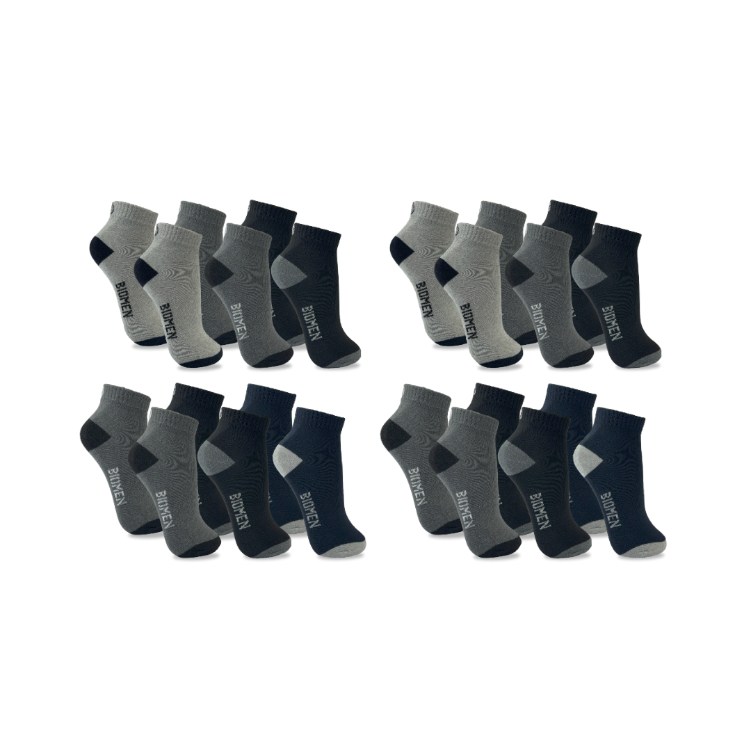 Meia Biomen Cano Curto – Kit 12 Pares