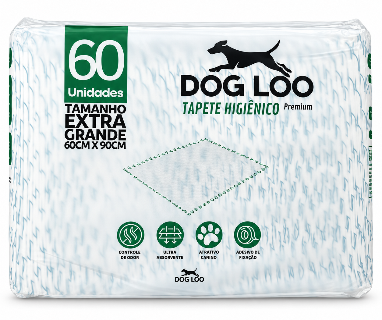 Tapete Higiênico Dog Loo Normal 60×90 cm — 60 Unidades