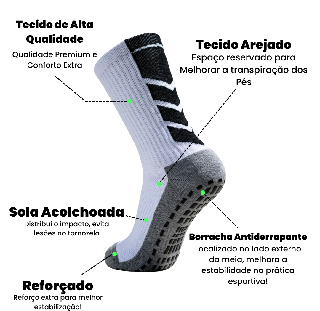 Meia Men Socks Antiderrapante – 1 Par