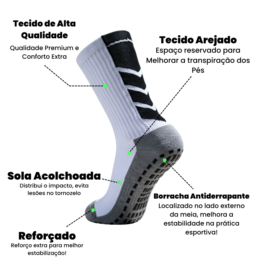 Meia Men Socks Antiderrapante – 1 Par